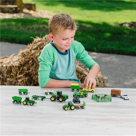Tractor Toy and Truck Toy Value Set - 20 Farm Toys - Includes Tractors, Trucks - Picture 2 of 7
